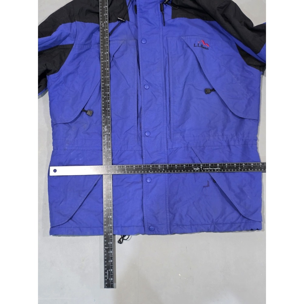 L.L. Bean Outdoors Vintage Insulated Parka Jacketβ Blue Black Men's Large - Picture 10 of 14